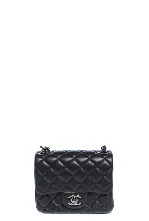 lambskin quilted mini flap bag